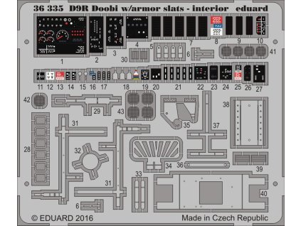 1/35 D9R Doobi w/ armor slats - interior for MENG kit
