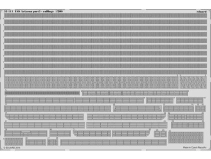 USS Arizona part 5 - railings 1/200 recommended for TRUMPETER