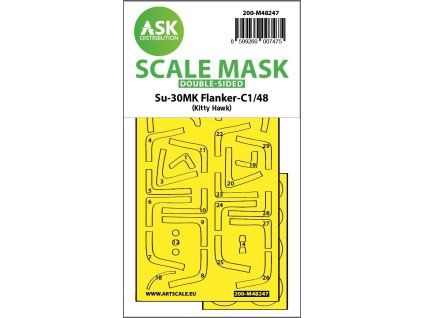 1/48 Su-30MK Flanker-C double-sided express fit mask for Kitty Hawk