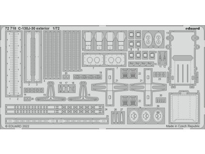 C-130J-30 exterior 1/72 recommended for ZVEZDA
