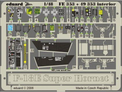 F-18E interior recommended for HASEGAWA