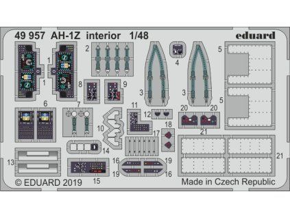 AH-1Z interior 1/48 recommended for KITTY HAWK