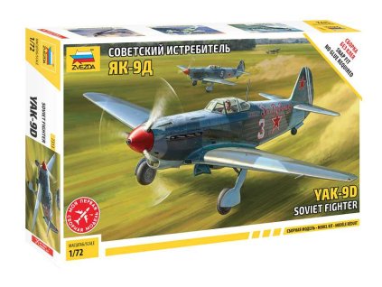 Zvezda 7313 - YAK-9 Soviet fighter (1:72)