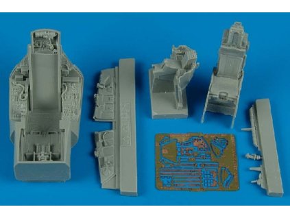 1/48 F-16A MLU Fighting Falcon cockpit set - KINETIC