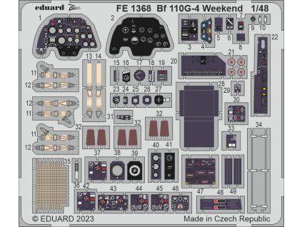 Bf 110G-4 Weekend 1/48 recommended for EDUARD