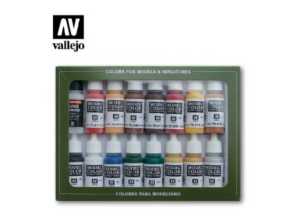 Sada akrylových barev Vallejo Model Color 16 color Set 70148 American Revolution (16)