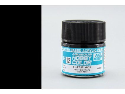 Aqueous Hobby Colors (10 ml) Flat Black