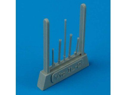 1/72 IL-2 Stormovik gun barrels and pitote tube - ACADEMY