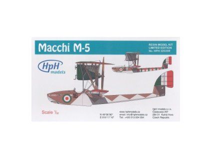 HPH 1/32 Macchi M.5 – resin kit – Box artwork
