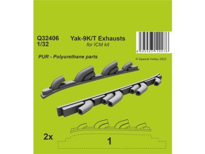 1/32 Yak-9T Exhausts