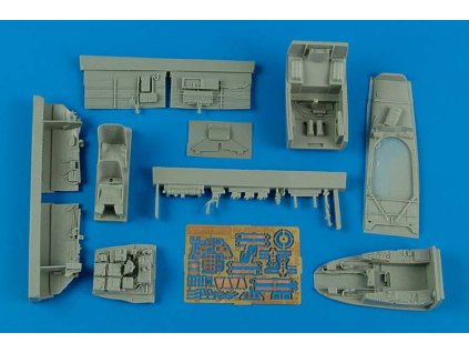 1/48 Me 410B-2/U4 cockpit set - MENG