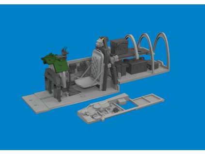 P-51B Birdcage canopy cockpit PRINT 1/48 recommended for EDUARD