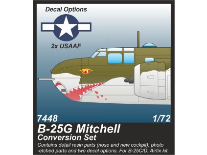1/72 B-25G Mitchell 75 mm Gun Nose Conversion Set