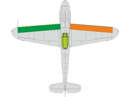 Bf 109G wings leading edge wavy lines 1/48 recommended for