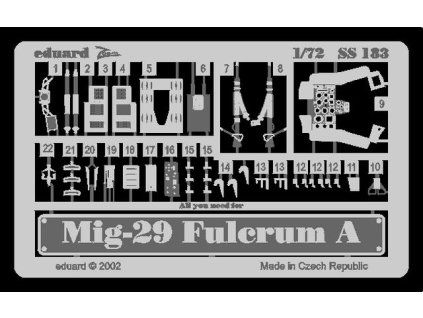 MiG-29A Fulcrum recommended for ITALERI