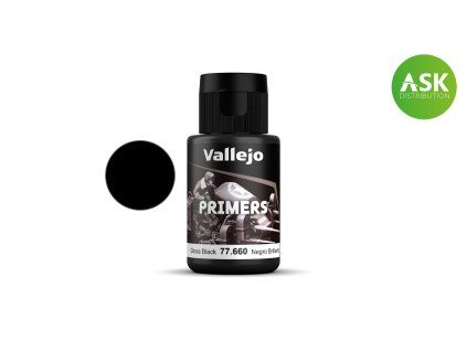 Vallejo Surface Primer 77660 Gloss Black Primer (32ml)