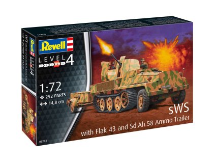 34247 plastic modelkit military 03293 sws mit flak aufbau als sfl mit 3 7cm flak 43 1 72 a128603647 10374