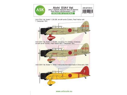 1/72 Aichi D3A1 Val part 2 - Pearl harbor raid, 7. December 1941