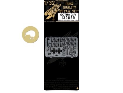 1/32 Gotha G.IV - D.-M. D.VIa 160hp Engines - Photo-etched Sets - Wingnut Wings
