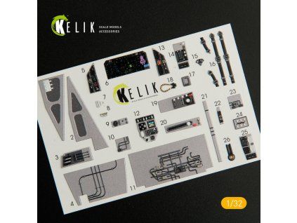 F-35C interior 3D decals for Trumpeter kit (1/32)