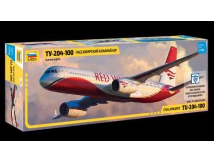 Zvezda 7023 - Tupolev TU - 204-100 (1:144)