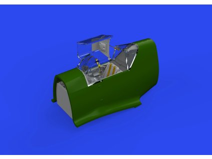 Bf 109F cockpit w/ early seat PRINT 1/48 recommended for EDUARD