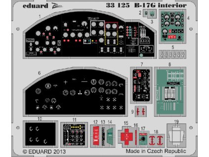 B-17G interior  1/32 recommended for HKM