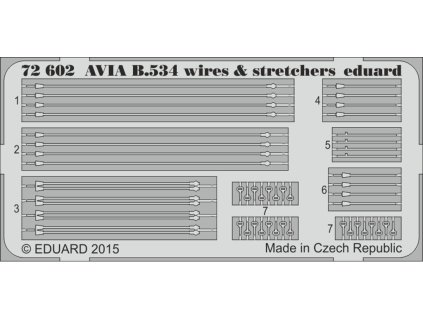 1/72 Avia B.534 wires & stretchers for EDUARD kit