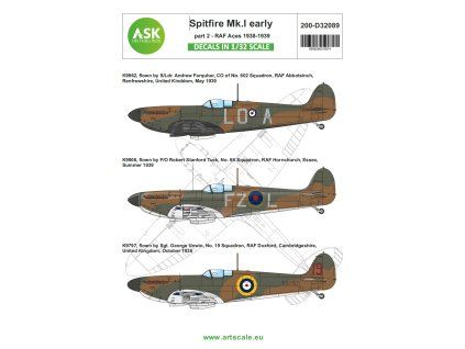 1/32 Spitfire Mk.I early part 2 - RAF aces 1938 / 1939