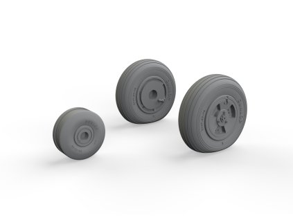 Vampire F.3 wheels 1/48 recommended for AIRFIX