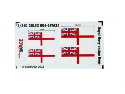Royal Navy ensign flags SPACE 1/350