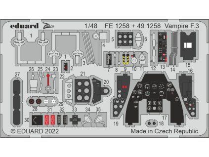 Vampire F.3 1/48 recommended for AIRFIX