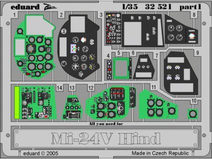 1/35 Mi-24V Hind interior  for TRUMPETER kit