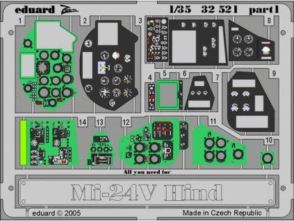Mi-24V Hind interior 1/35 recommended for TRUMPETER