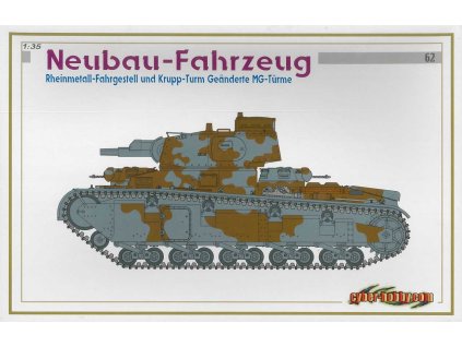 Model Kit 6666 - NEUBAU-FAHRZEUG RHEINMETALL-FAHRGESTELL UND KRUPP-TRUM GEÄNDERTE MG-TÜRME (1:35)