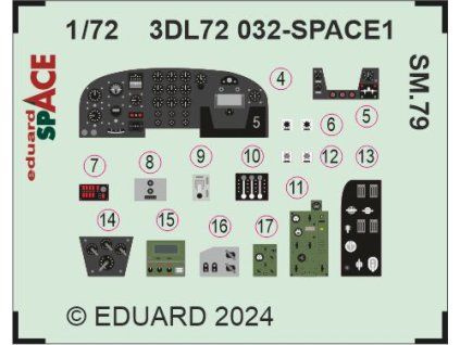 SM.79 SPACE 1/72 recommended for ITALERI