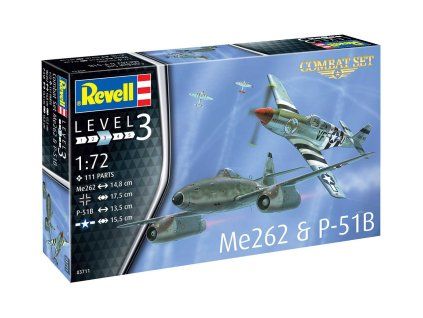Revell 63711 Me262 & P-51B Model Set 1/72