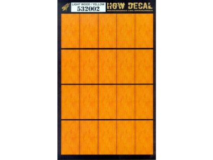 1/32 Light Wood - Yellow Tone - Decals Wood Grain - transparent 20 pc. of 60 x 32 mm