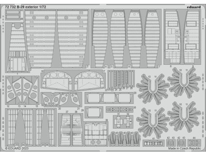 B-29 exterior 1/72 recommended for HOBBY 2000 / ACADEMY
