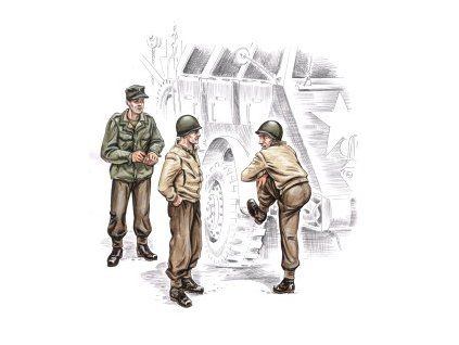 1/72 US truck crew WW II (3 fig.)
