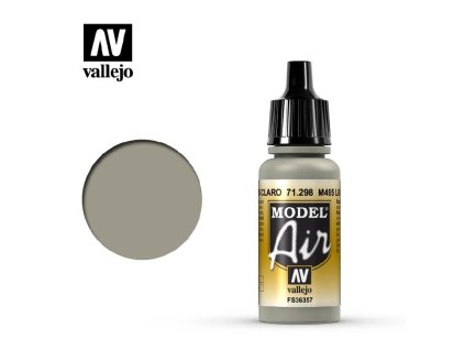 Akrylová barva pro Airbrush Vallejo Model Air 71298 M495 Light Gray (17ml)