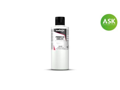 Vallejo Premium Color 63061 White Primer Primer (200 ml)