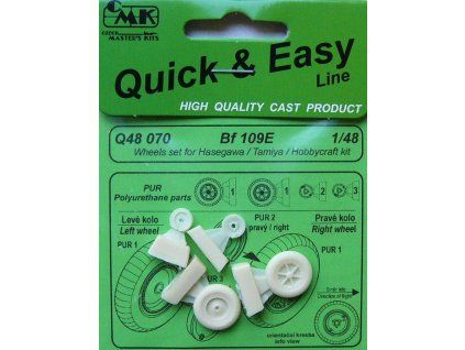 1/48 Bf109E Wheels for Has/Edu kit
