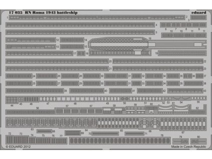 1/700 RN Roma 1943 battleship  for TRUMPETER kit