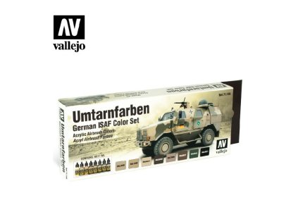 Sada akrylových barev pro Airbrush Vallejo Model Air AFV Set 71159 Umtarnfarben (8)