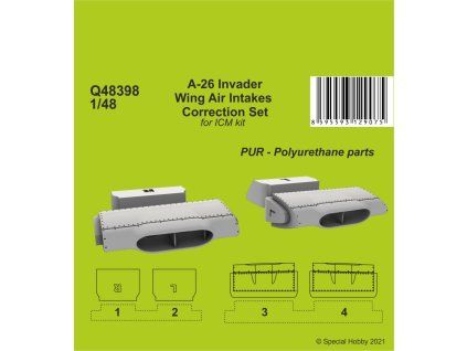 1/48 A-26 Invader Wings Air Intakes Correction Set