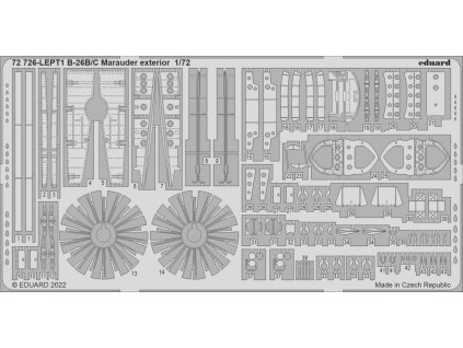 B-26B/C Marauder exterior 1/72 recommended for HASEGAWA / HOBBY 2000