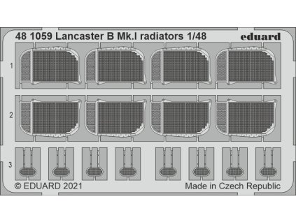 Lancaster B Mk.I radiators 1/48 recommended for HKM
