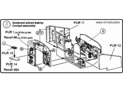 1/48 Ju 52/3m - interior set for REV/MON