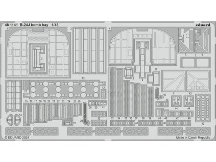 B-24J bomb bay 1/48 recommended for HOBBY BOSS